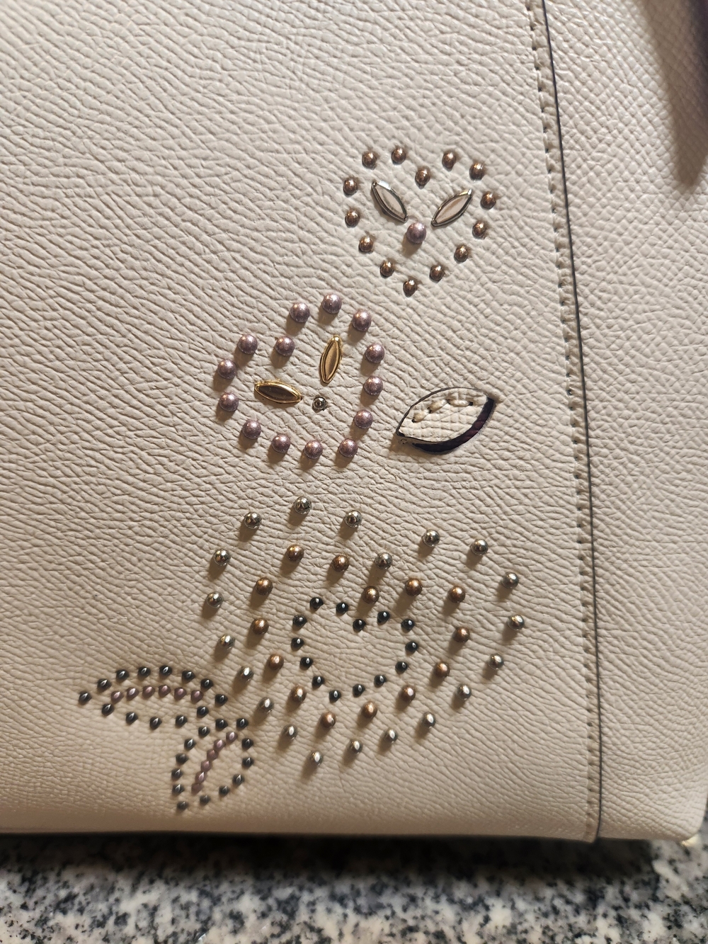 Coach Ava Tote With Heart Rivets Studs - Picture 4 of 16